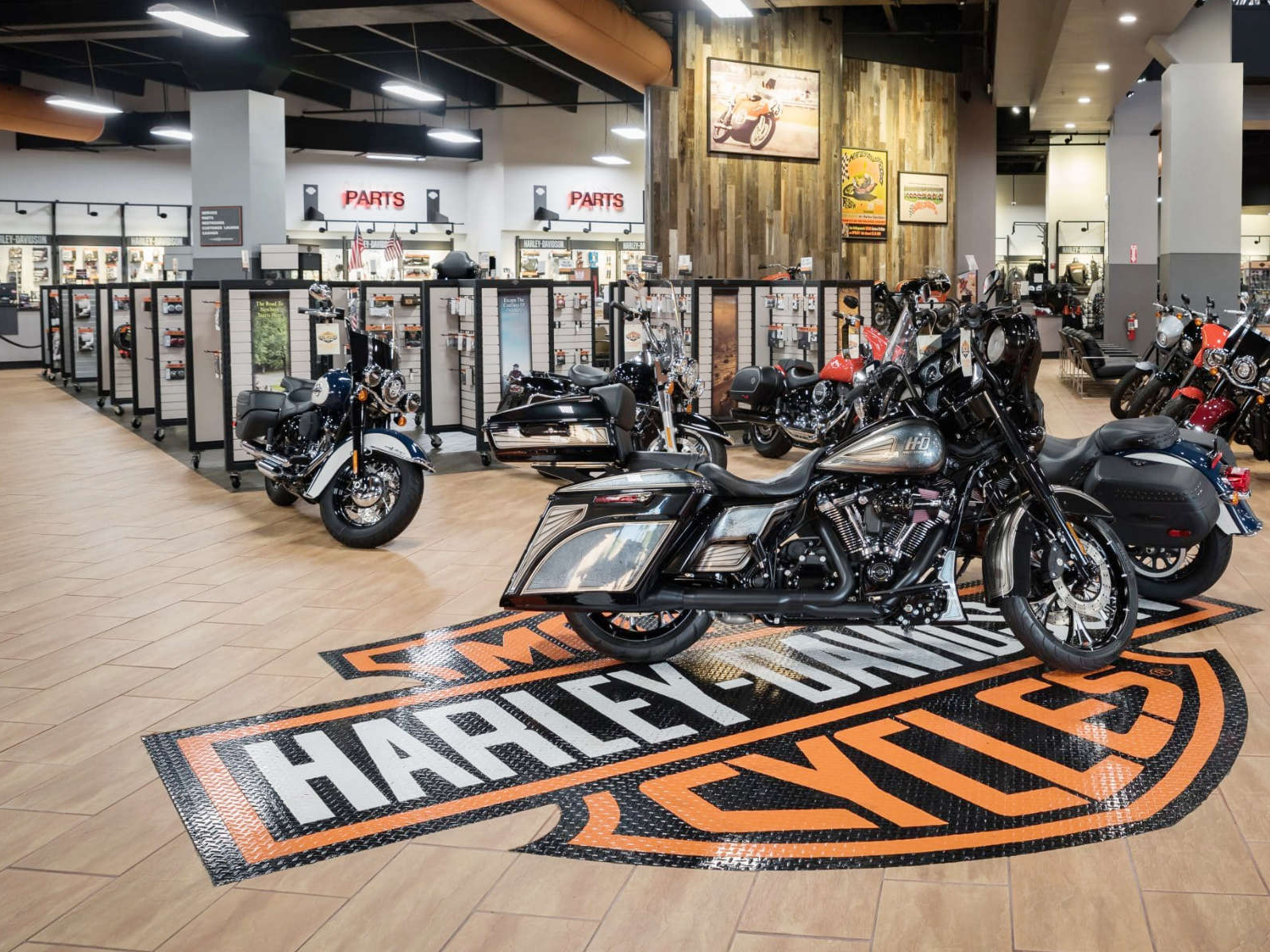 Harley Davidson showroom interior