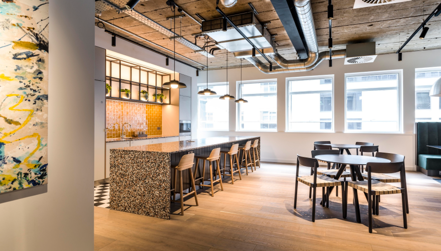 Leeds office space interior with a modern workspace design