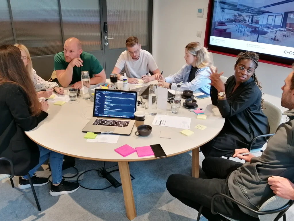Lion and Mason team members in a UX workshop