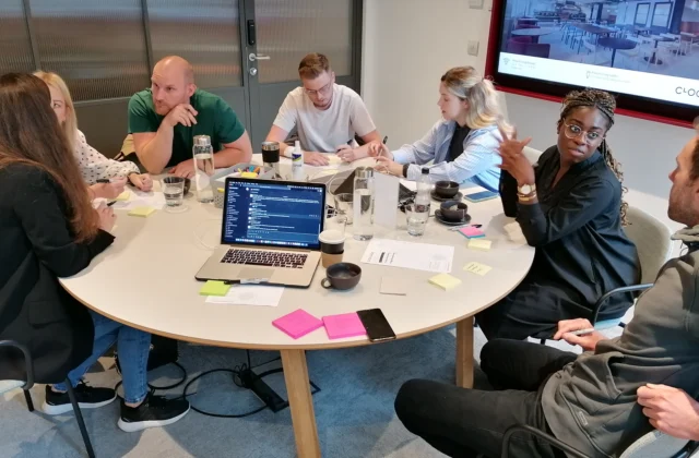 Lion and Mason team members in a UX workshop